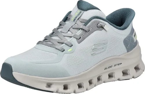 SKECHERS "GLIDE-STEP PRO" Slip-On Sneaker für Damen, Gr. 39, hellblau - Sportliche Slip-On Sneaker von Skechers mit dämpfender Glide Step Sohle und atmungsaktivem Textilmaterial, ideal für Training und Freizeit.