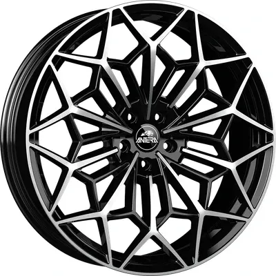 Antera A105 Alufelgen 21 Zoll - Piano Schwarz Diamond - Felgen für sportliche Fahrzeuge, 8.5x21 Zoll, ET25, in elegantem Piano Schwarz Diamond, ideal für ein individuelles Styling und hohe Traglast von 850 kg.