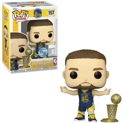 Funko Pop! NBA: Golden State Warriors - Stephen Curry (Throwback) Figur - Sammlerfigur Stephen Curry im Retro-Trikot der Golden State Warriors – ideal für Fans und Sammler. Mit Pokal in der Hand als Zeichen seines Erfolges. Hochwertiges Vinyl und in einer transparenten Box verpackt.