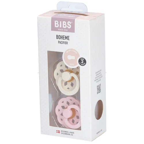 BIBS Boheme Schnuller Gr. 2, 6-18 Monate, Ivory/ Blossom