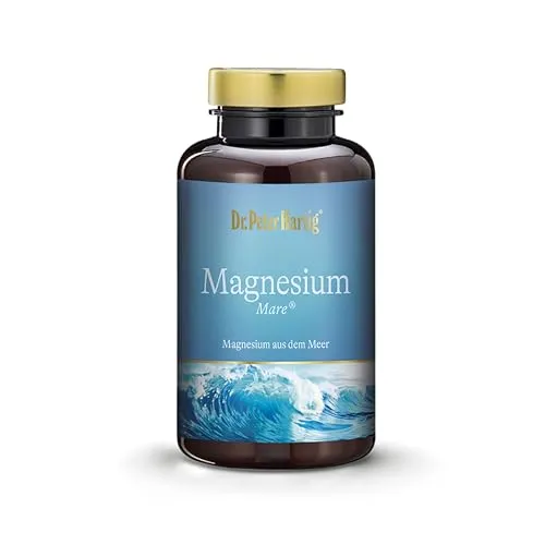 Dr. Peter Hartig Magnesium Mare - 60 Kapseln für Muskeln und Nerven - Mineralstoffe: Unterstützt Muskel- und Nervenfunktion sowie Energiestoffwechsel. Besonders gut verträgliches Magnesium direkt aus dem Meer.