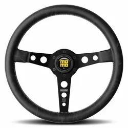 MOMO PROTOTIPO HERITAGE Rennsport-Lenkrad Schwarz Ø 35 cm - Gaming-Zubehör für Rennsport-Enthusiasten, bietet ein hochwertiges Lederdesign und präzise Steuerung für ein authentisches Fahrerlebnis.