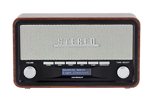 UNIVERSUM* DR 350-21 Retro DAB+ Radio mit Bluetooth - Retro DAB+ Radio mit Bluetooth, AUX und Weckfunktion – ideal für Nostalgiker und Musikliebhaber.