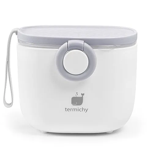 Termichy Milchpulver Portionierer für Babys, 250g - Praktischer Milchpulver-Spender aus lebensmittelechtem, BPA-freiem Material, ideal für unterwegs. Mit luftdichtem Design und hygienischem Löffelaufbewahrungssystem – perfekt für die Fütterung auf Reisen.