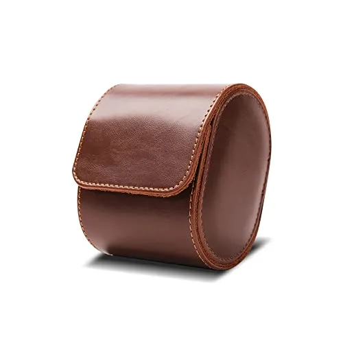 KnR Harmony Retro Watch Organizer Lederuhrenhalter Reise Single Watch Case Uhr Geschenk box für Weihnachten Geburtstag Jubiläum