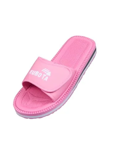 Kubota Badelatschen mit Klettverschluss - Bequeme Badeschuhe für Damen - Dusch- & Badeschuhe für Damen, leicht und bequem mit nur 270g, ideal für Schwimmbad, Sauna und Strand – perfekt für Wasseraktivitäten!