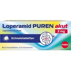 Loperamid Puren Akut 2 mg Schmelztabletten 6 ST