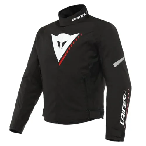 Dainese Veloce D-Dry Jacket: 4 Jahreszeiten Motorradjacke für Herren - Schutzjacke mit atmungsaktiver, wasserdichter D-Dry Membran, abnehmbarem Thermofutter und reflektierenden Einsätzen für zusätzliche Sicherheit. Ideal für alle Wetterbedingungen.