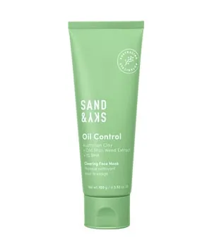 Sand & Sky Oil Control Clearing Face Mask 100 g - Gesichtsmaske für glatte, klare Haut. Bekämpft Unreinheiten und reduziert Glanz, ohne auszutrocknen. Ideal für fettige Haut und Mitesser.