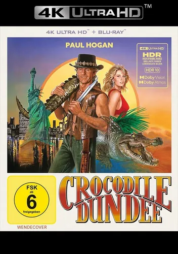Crocodile Dundee - 4K Ultra HD + Blu-ray Vorbestellung - Filme, genießen Sie den Kultklassiker in atemberaubender 4K Ultra HD Qualität, Veröffentlichung am 13.11.2025, perfekt für Filmfans!