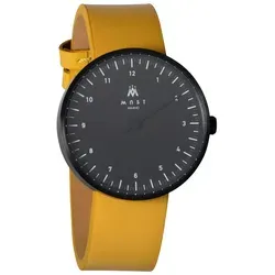 MAST MILANO BK102BK08-L-UNO - Ultra dünne Einzeigeruhr für Herren - Armbanduhren für Herren mit einem eleganten, ultra dünnen Edelstahl-Gehäuse (7 mm) und einem modernen Design, ideal für stilbewusste Männer.