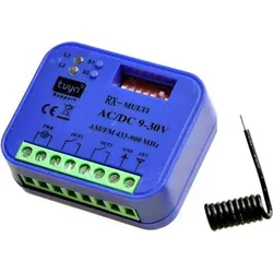 RX-MULTI 2-Kanal-Multifrequenz-Empfänger mit Wi-Fi – Tuya Smart App - Intelligente Steuerung für Garagentore und Türen. Kompatibel mit zahlreichen Marken. Einfache Installation und Smartphone-Steuerung über die Tuya App.
