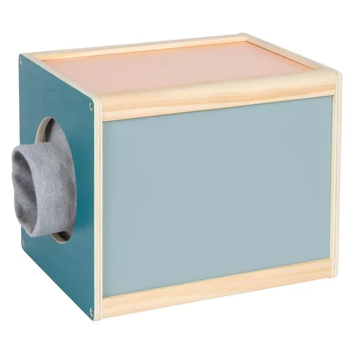 Small Foot Fühlbox „Sensory“ – Sinnesspiel für Kinder ab 3 Jahren - Kunststoffspielzeug mit hochwertiger Holz-Fühlbox, fördert den Tastsinn und bietet vielseitigen Spielspaß durch verschiedene Fühlspiele.