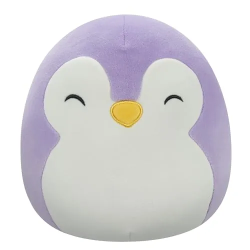 Squishmallows Original Peluche de 19 cm - Elle le Pingouin Violet - Stofftiere & Teddybären, ultra-douce Sammlerpuppe, perfekt zum Kuscheln und Spielen für Kinder und Erwachsene.