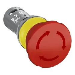 ABB 1SFA619550R1051 CE4T-10R-02 Not-Aus-Taster - Betätiger, kompakte Bauweise mit hoher Staub- und Spritzwasserschutz, reduziert Installationszeit und -kosten.