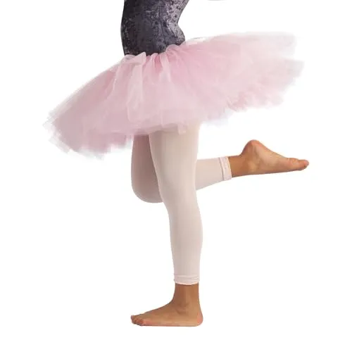 CALZITALY Pack 1 oder 2 Paare - Mädchen Tanz Leggings, Ballett Leggings, Ballet Footless Tights, Schwarz, Rosa, 4-6, 8-10, 12-14 Jahre, 60 Den, Made in Italy (8-10 Jahre, Rosa)