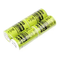 Panasonic E-Pack 4,8V 1800mAh - L2x2 LF Z-Form Zelle Sub-C, KR-1800SCE - Leistungsstarker Panasonic E-Pack 4,8V 1800mAh für industrielle Anwendungen. Mit stabilem LF Stecksystem und kompaktem F2x2 Design für optimale Energieversorgung in Geräten wie Notleuchten und Alarmsystemen.