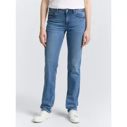 TOM TAILOR Alexa Straight Jeans für Damen - Stylishe Straight-Jeans in light stone bright blue denim. Bequeme Passform mit elastischem Material, ideal für lässige Outfits und den täglichen Gebrauch.