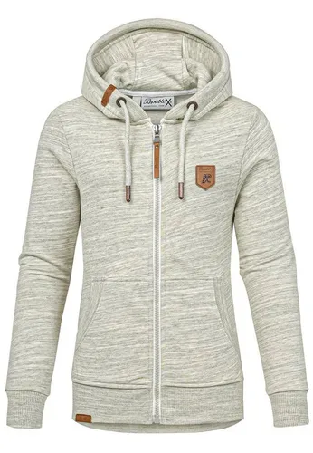 REPUBLIX Sweatjacke FREYA Damen Hoodie Zipper Jacke, Grün - Jacken in Größe XS, aus 65% Baumwolle und 35% Polyester, besonders bequem und ideal für lässige Outfits.