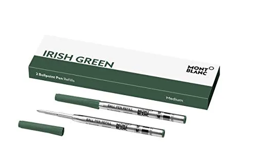 MONTBLANC "Irish Green 116216 Kugelschreiber Ersatzminen M – 2 x Kugelschreiber Minen grün – Ballpen Refill grün