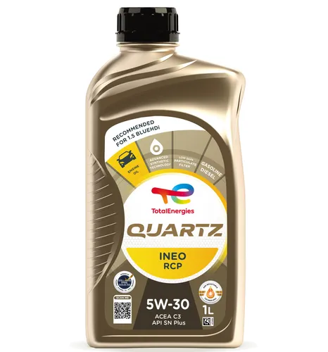 Total Energies QUARTZ INEO RCP 5W-30 Motoröl 1 Liter - Hochleistungs-Motoröl für Kraftfahrzeuge, synthetisch mit ACEA C3, ideal für optimalen Schutz und Leistung bei allen Fahrbedingungen.
