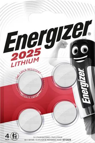Energizer Knopfzelle CR2025 3V 4 St. 163 mAh Lithium CR2025