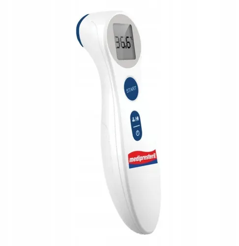 COFI 1453 Stirn-Fieberthermometer IR-T Medipresteril - Weiß - Präzises Stirnthermometer für schnelle Messungen, hygienisch und benutzerfreundlich, ideal für die ganze Familie.