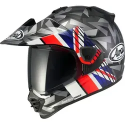 Arai Tour-X5 Nation "UK", Endurohelm - Matt Grau/Blau/Weiß/Rot - M
