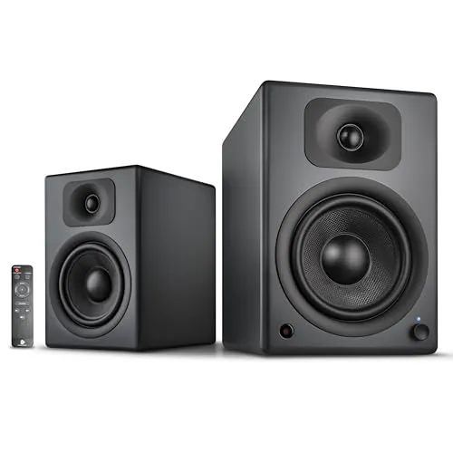 wavemaster TWO PRO stone gray – Regallautsprecher-System mit Bluetooth - Regal-Lautsprecher mit 110 Watt, Bluetooth-Streaming und vielseitigen Anschlüssen für TV, Tablet und Smartphone. Kompakte Bauweise und intelligente Signal-Erkennung für mühelosen Betrieb.