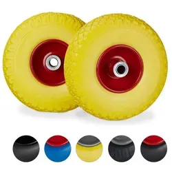 Sackkarrenrad Vollgummireifen für Schubkarren und Bollerwagen - Robustes Rad aus Gummi, ideal für schwere Lasten und vielseitig einsetzbar in Garten und Bau. Perfekt für Sackkarren und Schubkarren!