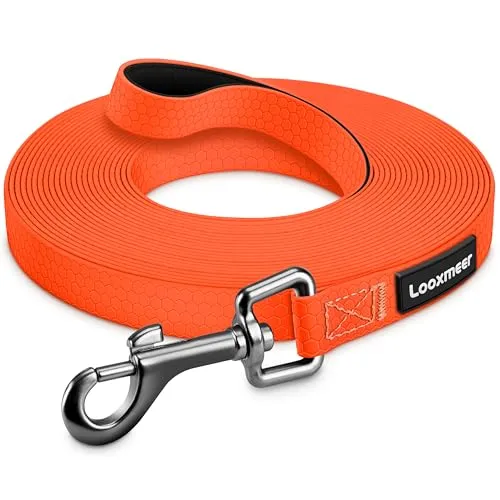 Wasserdicht Schleppleine für Hunde, 3m 5m 7m 10m 15m 20m 25m 30m Biothane Schleppleine mit Robusterem Karabiner, Wasserfest Hundeleine, Laufleine für Große bis Kleine Hunde, Reißfeste Trainingsleine