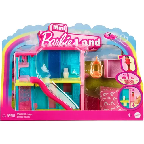 Barbie Mini Barbieland Haus Fahrzeug & Reveal Puppe Set Sammlerstück