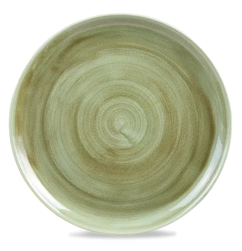 Churchill STONECAST Burnished Green Coupe Plate Teller Porzellan 32,4 cm grün
