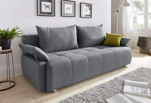 COLLECTION AB Schlafsofa Funtastic mit Federkern - Sofa mit Bettfunktion und Bettkasten, ideal für gemütliche Sitzgelegenheiten und als Gästebett; hautfreundlicher und pflegeleichter Strukturstoff.
