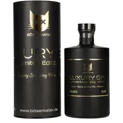 BÖSER KATER Luxury Gin Limited Edition 39,5% Vol. 0,5l - Erleben Sie den BÖSER KATER Luxury Gin Limited Edition in einer exklusiven Geschenkbox. Diese limitierte Edition von 2000 Flaschen vereint aromatische Botanicals und eine feine Schaumwein-Note – ideal für besondere Anlässe.