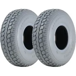 330x100 Mobilität Roller Reifen Grau Block Pneumatische Non Marking (Satz von 2) - Design- & Sonnenschutzfolien: Hochwertige 4-Lagen-Reifen mit nicht markierendem Gummi für perfekten Schutz und keine Bodenreinigung nötig.