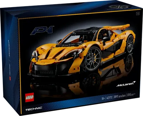 LEGO Technic McLaren P1 - Maßstab 1:8 Supersportwagen Bauset für Erwachsene mit V8-Kolbenmotor und exklusiven Online-Inhalten, perfektes Geschenk für Autofans