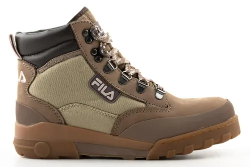 Damen Fila Grunge II CVS Mid Trapper Baggers 41 - Wanderschuhe aus natürlichem Nubukleder & Textil, mit dickem Schwammkragen für Komfort und einer robusten Gummisohle für optimale Dämpfung und Traktion auf jedem Terrain.