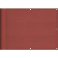 vidaXL Balkon-Sichtschutz Terrakotta 75x1000 cm - Balkonumspannungen mit 100% Polyester-Oxford, wasserfest und UV-beständig für optimale Privatsphäre und Langlebigkeit. Ideal für Balkone, Terrassen und Gärten.