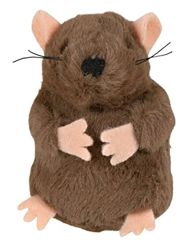 TRIXIE 45786 Maulwurf mit Microchip, Plüsch, Katzenminze, 5 cm