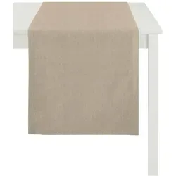 Apelt Tischläufer Torino 48x135 cm | taupe-braun - Der stilvolle Apelt Tischläufer Torino bringt Farbe und Eleganz in Ihr Zuhause. Hergestellt aus pflegeleichtem Material, bietet er eine strapazierfähige und ansprechende Lösung für jeden Tisch oder Sideboard.
