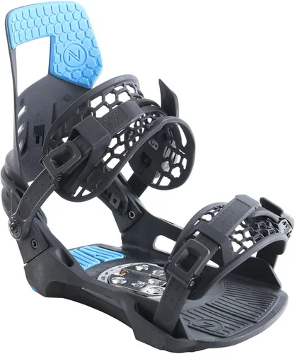 NIDECKER MUON-R RENTAL Bindung 2026 black/blue - L - Leichte und robuste MUON-R RENTAL Bindung für den Verleih, ideal für Anfänger und Fortgeschrittene. Genießen Sie unbeschwerten Spaß auf der Piste mit optimaler Unterstützung und Komfort.