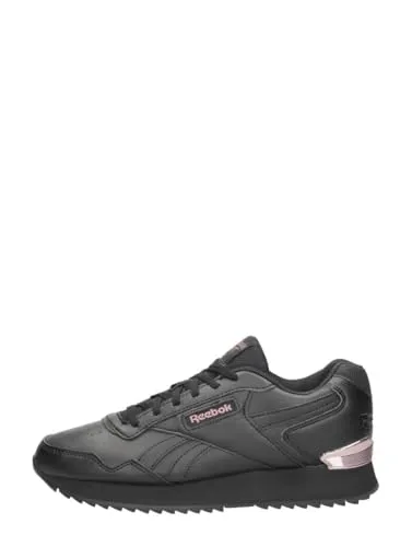 Reebok Damen Glide Ripple Clip Sneaker - Cblack Rosgol, 38 EU - Damen-Sneaker mit bequemem Gummi-Verschluss und flacher Absatzform, ideal für den Alltag und sportliche Aktivitäten.