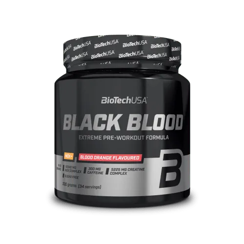 BioTech USA Schwarzes Blut NOX+ 340 g Orangengeschmack - Innovatives Pre-Workout Supplement mit kraftvollem Pump-Effekt, ideal für optimale Leistung im Training.