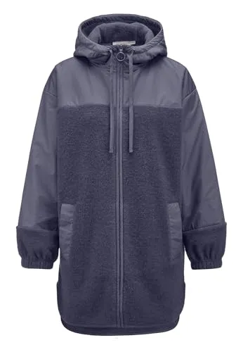 hessnatur Wollfleece Mantel Relaxed Damen aus Bio-Merinowolle mit Bio-Baumwolle | nachhaltig und fair hergestellt (Fair Wear Foundation)