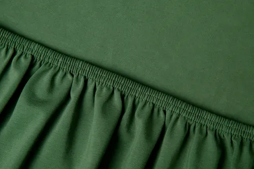Kayori Spannbettlaken Saiko, Bio-Baumwolle grün 200 cm x 220 cm - Bettlaken aus Jersey-Elasthan mit rundum Gummizug, ideal für Split-Topper, in Dunkelgrün, aus 97% Bio-Baumwolle für höchsten Schlafkomfort und OEKO-TEX® zertifiziert.
