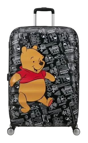 American Tourister WAVEBREAKER DISNEY WINNIEP Koffer - Robuster Hartschalen-Koffer mit Disney Winnie Pooh Design, ideal für Reisen und sorgt für gute Laune unterwegs.