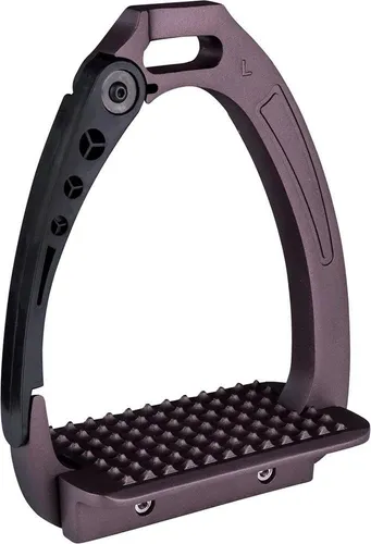 WALDHAUSEN Sicherheitssteigbügel Pro, braun matt, 12cm - Steigbügeleisen für Reitsattel, aus hochwertigem Aluminium mit sicherem Scharnier, das im Sturzfall öffnet und ein Hängenbleiben verhindert.