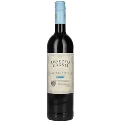 Doppio Passo Rosso »Alternativa« Alkoholfrei - Alkoholfreier Rotwein mit intensivem Aroma, ideal für Grillabende oder festliche Anlässe. Genießen Sie die fruchtigen Noten von Kirschen und Beeren ohne Umdrehungen.