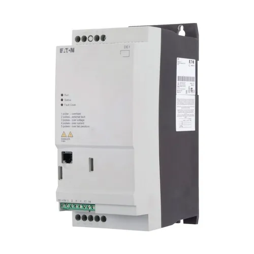 Eaton DE1-348D5FN-N20N AC-Drehzahlsteller 8.5A 400 V/AC - Frequenzumrichter für präzise Drehzahlregelung, optimiert Energieverbrauch und verlängert die Lebensdauer Ihrer Motoren.